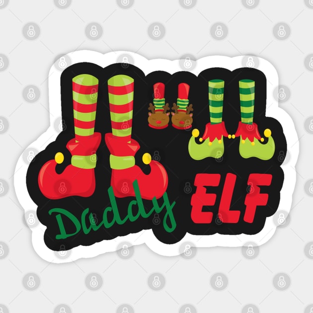 Daddy Elf - Christmas Sticker by PeppermintClover